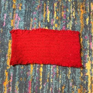 Red Brandy Melville Tube Top